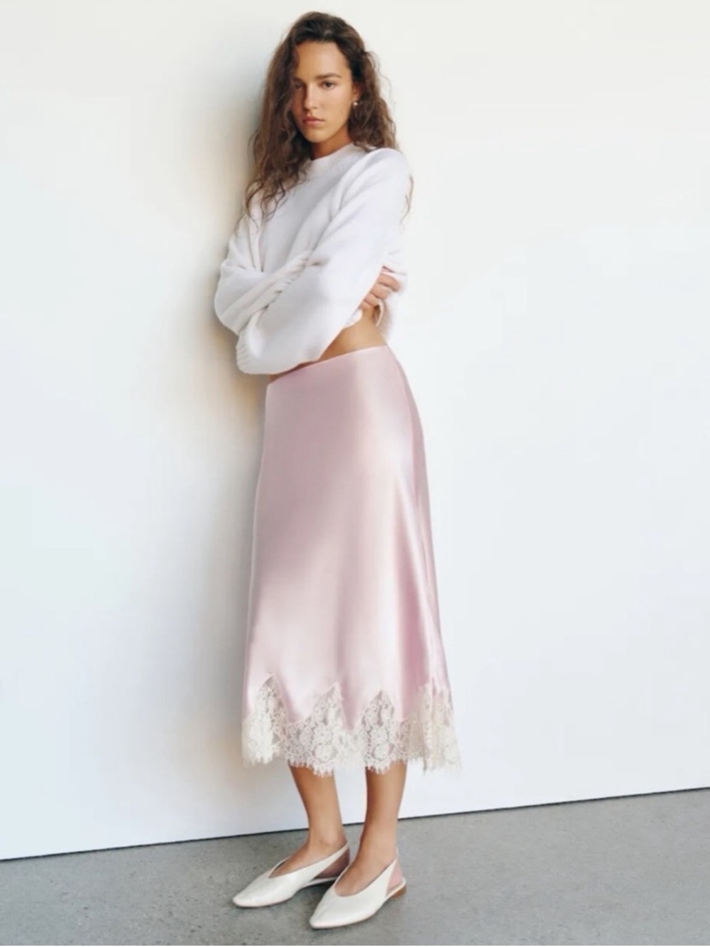 Reformation Carolina Silk Skirt NWT sz M